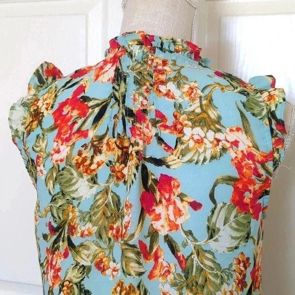 Rose + Olive Floral Blouse - Picture 5 of 6